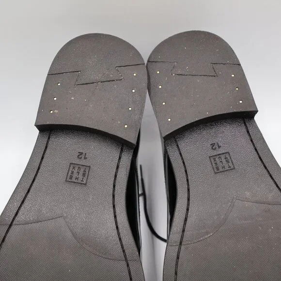 The Black Tux Black Patent Leather Shoes Men's Size 12 SH001 H - Picture 6 of 10